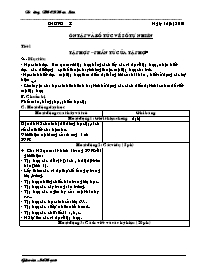 Giáo án môn Số học Lớp 6 - Năm học 2010-2011 - Trường THCS Hoa Sơn (chuẩn kiến thức kĩ năng)