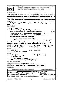 Giáo án môn Số học Lớp 6 - Năm học 2012-2013 