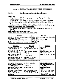 Giáo án môn Số học Lớp 6 - Tiết 1 đến 110 - N