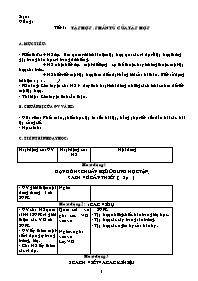 Giáo án môn Số học Lớp 6 - Tiết 1 đến 15 (bản 3 cột)