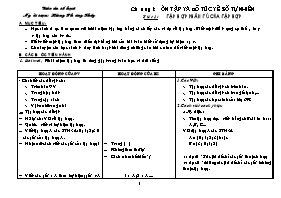 Giáo án môn Số học Lớp 6 - Tiết 1 đến 30 - Hoàng Phương Thúy