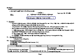 Giáo án môn Số học Lớp 6 - Tiết 1 đến 37 - Năm học 2006-2007 (tập 1)