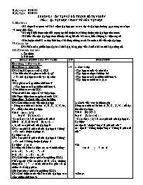 Giáo án môn Số học Lớp 6 - Tiết 1 đến 38 - Nă
