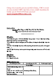 Giáo án môn Số học Lớp 6 - Tiết 1 đến 4 (Bản 3 cột)