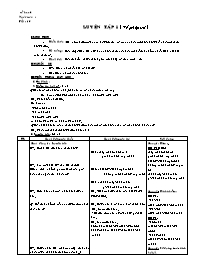 Giáo án môn Số học - Lớp 6 - Tiết 10 đến 20 (bản 4 cột)