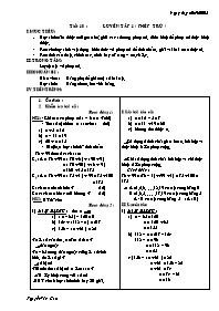 Giáo án môn Số học Lớp 6 - Tiết 10: Luyện tập