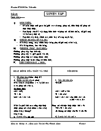 Giáo án môn Số học Lớp 6 - Tiết 10: Luyện tập - Huỳnh Thị Thanh Loan