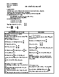 Giáo án môn Số học Lớp 6 - Tiết 100: Tìm tỉ s