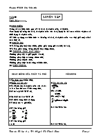 Giáo án môn Số học Lớp 6 - Tiết 101: Luyện tập - Huỳnh Thị Thanh Loan