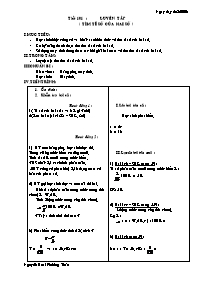 Giáo án môn Số học Lớp 6 - Tiết 101: Luyện tập (tìm tỉ số của hai số) - Năm học 2005-2006 - Nguyễn Phương Thảo