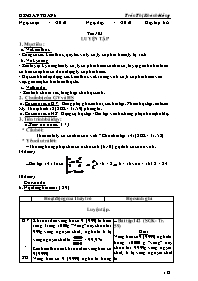 Giáo án môn Số học Lớp 6 - Tiết 102: Luyện tập - Trần Thị Khánh Hồng