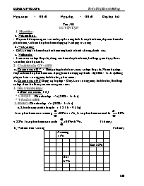 Giáo án môn Số học Lớp 6 - Tiết 104: Luyện tập - Trần Thị Khánh Hồng