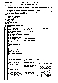 Giáo án môn Số học Lớp 6 - Tiết 106: Ôn tập c