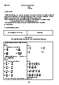 Giáo án môn Số học Lớp 6 - Tiết 107 đến 108 (