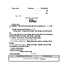 Giáo án môn Số học Lớp 6 - Tiết 107: Ôn tập cuối năm