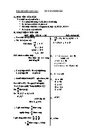 Giáo án môn Số học Lớp 6 - Tiết 108 đến 111: Ôn tập cuối năm (Bản 2 cột)