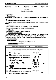 Giáo án môn Số học Lớp 6 - Tiết 108: Ôn tập cuối năm - Trần Thị Khánh Hồng