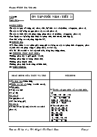 Giáo án môn Số học Lớp 6 - Tiết 109: Ôn tập cuối năm (tiết 2) - Huỳnh Thị Thanh Loan