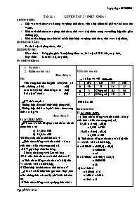 Giáo án môn Số học Lớp 6 - Tiết 11: Luyện tập