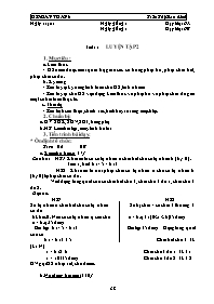 Giáo án môn Số học Lớp 6 - Tiết 11: Luyện tập 2 - Trần Thị Giao Linh