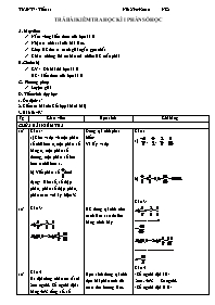 Giáo án môn Số học Lớp 6 - Tiết 111: Trả bài kiểm tra học kỳ I phần số học - Năm học 2010-2011