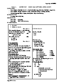 Giáo án môn Số học Lớp 6 - Tiết 13: Luyện tập