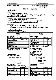 Giáo án môn Số học Lớp 6 - Tiết 16 đến 17 - Năm học 2008-2009 - Đinh Hữu Thiệp