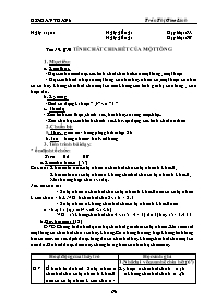 Giáo án môn Số học Lớp 6 - Tiết 19, Bài 10: Tính chất chia hết của một tổng - Trần Thị Giao Linh
