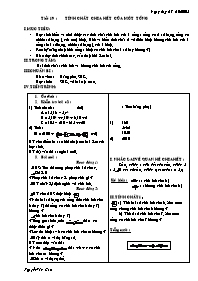 Giáo án môn Số học Lớp 6 - Tiết 19: Tính chất
