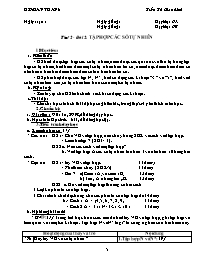 Giáo án môn Số học Lớp 6 - Tiết 2, Bài 2: Tập hợp các số tự nhiên - Trần Thị Giao Linh