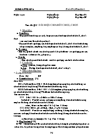 Giáo án môn Số học Lớp 6 - Tiết 20, Bài 11: Dấu hiệu chia hết cho 2, cho 5 - Trần Thị Giao Linh