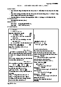 Giáo án môn Số học Lớp 6 - Tiết 20: Dấu hiệu chia hết cho 2, cho 5 - Năm học 2005-2006 - Nguyễn Văn Cao