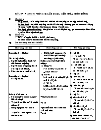 Giáo án môn Số học Lớp 6 - Tiết 20 đến 22 (Bản 3 cột)