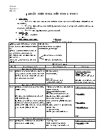 Giáo án môn Số học - Lớp 6 - Tiết 21 đến 31 (bản 4 cột)