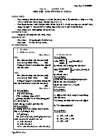 Giáo án môn Số học Lớp 6 - Tiết 21: Luyện tập