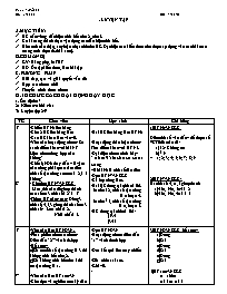 Giáo án môn Số học Lớp 6 - Tiết 21: Luyện tập