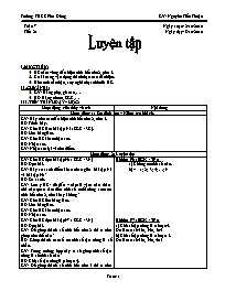 Giáo án môn Số học Lớp 6 - Tiết 21: Luyện tập - Năm học 2010-2011 - Nguyễn Tiến Thuận