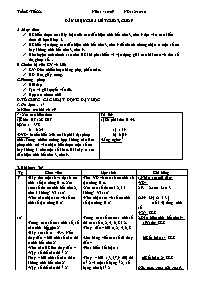 Giáo án môn Số học Lớp 6 - Tiết 22: Dấu hiệu