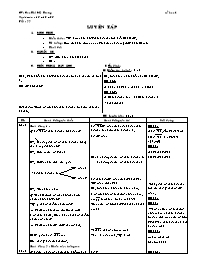 Giáo án môn Số học Lớp 6 - Tiết 22: Luyện tập - Năm học 2005-2006 - Cao Thị Mỹ Trang