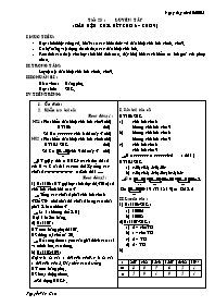 Giáo án môn Số học Lớp 6 - Tiết 23: Luyện tập