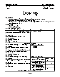 Giáo án môn Số học Lớp 6 - Tiết 23: Luyện tập - Năm học 2010-2011 - Nguyễn Tiến Thuận