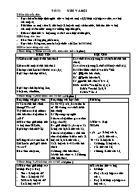Giáo án môn Số học Lớp 6 - Tiết 25 đến 31 (Bản 3 cột)