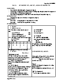 Giáo án môn Số học Lớp 6 - Tiết 25: Số nguyên