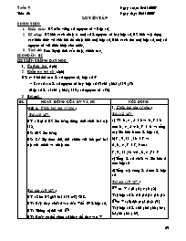 Giáo án môn Số học Lớp 6 - Tiết 26: Luyện tập - Năm học 2007-2008
