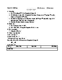 Giáo án môn Số học Lớp 6 - Tiết 26: Luyện tập