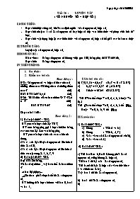 Giáo án môn Số học Lớp 6 - Tiết 26: Luyện tập