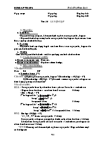 Giáo án môn Số học Lớp 6 - Tiết 26: Luyện tập - Trần Thị Giao Linh