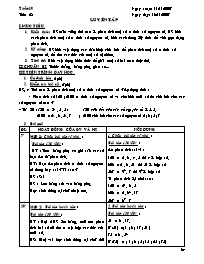 Giáo án môn Số học Lớp 6 - Tiết 28: Luyện tập - Năm học 2007-2008
