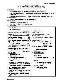 Giáo án môn Số học Lớp 6 - Tiết 28: Luyện tập