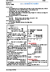 Giáo án môn Số học Lớp 6 - Tiết 3, Bài 3: Ghi